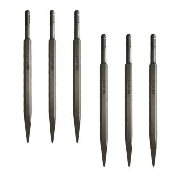 Imagem de Kit 6 Ponteiro Martelete Perfurador Sds Plus 14X250Mm Matz