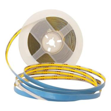 Imagem de Kit 5 fita led cob 90w 3000k branco quente 12v ip20 rolo 5m galaxy