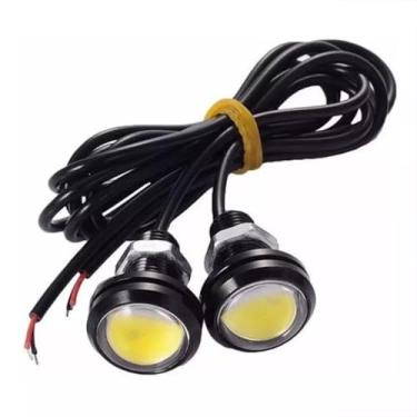 Imagem de Par Luz Diurna Mini Milha De Led Drl 18mm Cob Olho De Anjo