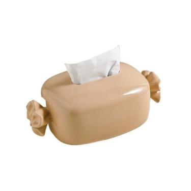 Imagem de Porta-toalhas de papel, design criativo, caixa de lenços de cerâmica, caixa de armazenamento de lenços de mesa, dispensador de lenços domésticos, recipiente de lenços