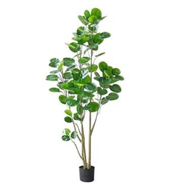 Imagem de Plantas falsas, planta artificial, grande árvore artificial, simulação, plantas verdes, festa, sala de estar, decoração interna, vaso de árvore, plantas artificiais para ambientes internos e externos