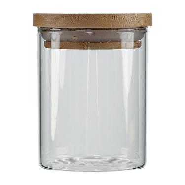 Imagem de Porta Mantimento Vidro com Tampa Bamboo Redondo 250ML CV212777 Cazza