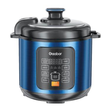 Imagem de Panela de Pressão Elétrica 6L Marinus Gaabor Azul 127V