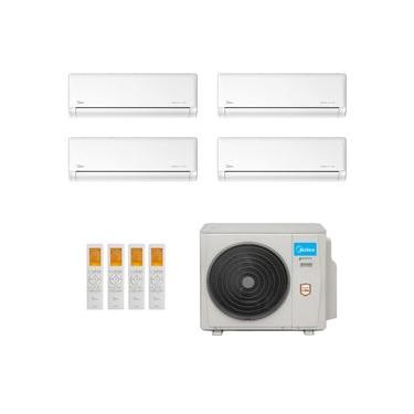 Imagem de Ar-Condicionado Multi Split Inverter Midea 42.000 (1x Evap HW 9.000 + 3x Evap HW 12.000) Quente/Frio 220V