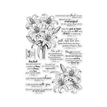 Imagem de Carimbos Transparentes De Silicone Para Manchas De Café Grandes, 8,3x5