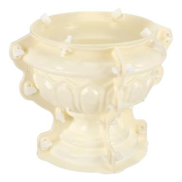 Imagem de BESTonZON Molde de vaso de flores estilo europeu faça você mesmo vaso de flores de concreto molde de vaso de plástico grosso para artesanato e plantadores 30,5 cm