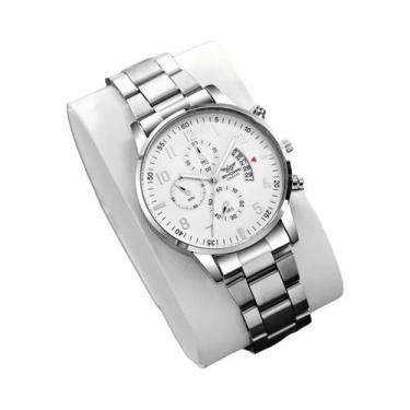 Imagem de Relógio De Negócios Masculino Com Pulseira De Aço E Calendário, Relógi