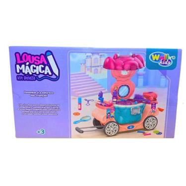 Imagem de Mesa Lousa Magica E Kit Beleza Infantil Carrinho Wellkids