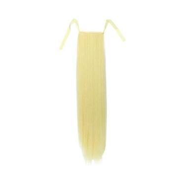 Imagem de Extensão De Cabelo Sintético Rabo De Cavalo Loiro De 32 Polegadas Com 