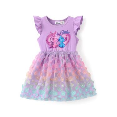 Imagem de Vestido Disney Lilo and Stitch para meninas de 8 a 9 anos roxo