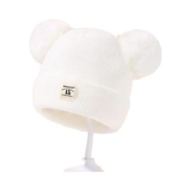 Imagem de Gorro De Lã Quente De Inverno Para Crianças Com Protetor De Orelhas E 