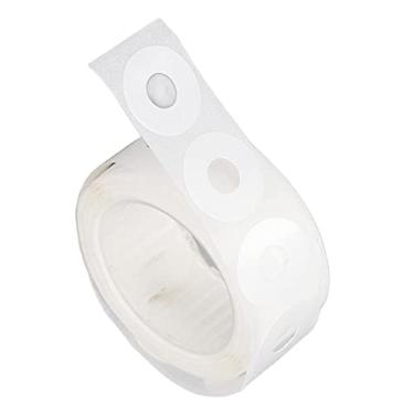 Imagem de Adesivos de reforço de furo de papel, pacote com 250 etiquetas autoadesivas à prova d'água de reforço de operação simples para reparo e fortalecimento de furos perfurados (branco)