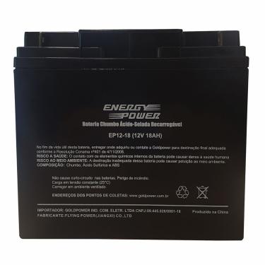 Imagem de Bateria Selada Para Nobreak Energypower Ep12-18, Vrla, Recarregável, 12v 18ah - 1ep023