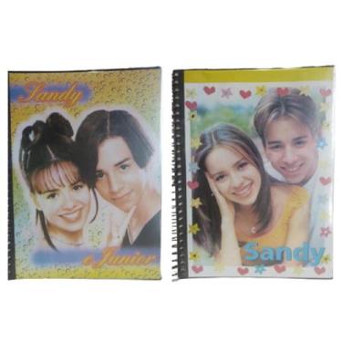 Imagem de Caderno Escolar Espiral Com tiras autocolantes 200 Folhas Sandy E Juni