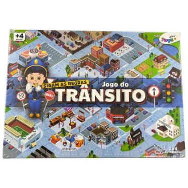 Imagem de Jogo Tabuleiro Infantil Brinquedo Jogo Do Trânsito Mini Toys