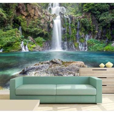 Imagem de Papel Parede Autocolante Cachoeira 1,50m x 2,50m PVC Lisa