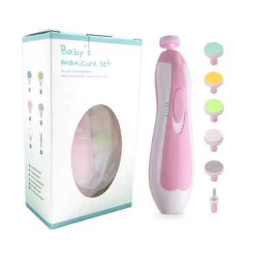 Imagem de Aparador De Unhas Para Bebês Lixa Elétrico Cortador 6 Em 1