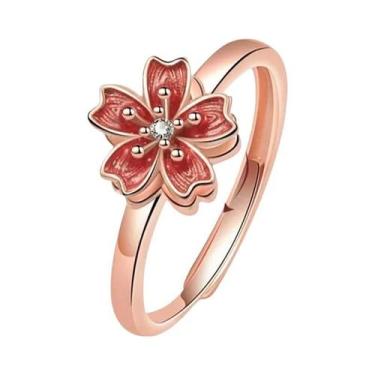 Imagem de Anel Antiestresse Ajustável Para Mulheres, Joia Fidget Spinner Com Des