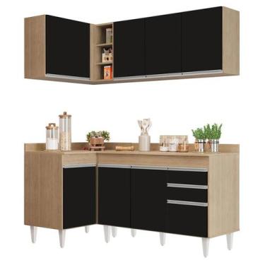 Imagem de Armário de Cozinha Modulado de Canto Direito 4 Peças Cp38 Balcão com T