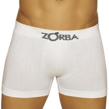 Imagem de Cueca Boxer Zorba 0781 Algodão, M, Branco
