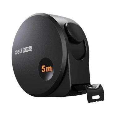 Imagem de Fita Métrica Multifuncional De Aço Carbono Preto 3M 5M Portátil Para U