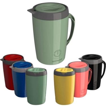 Imagem de Jarra Térmica com Tampa 2litros para Chá Suco Água Unitermi