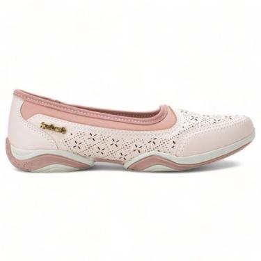 Imagem de Tenis Kolosh Feminino Casual Slip On Ortopedico Conforto, Rosa, 36