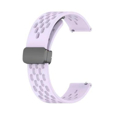 Imagem de Pulseira De Silicone Com Fecho Magnético De 22mm Para Amazfit Bip 6 5 