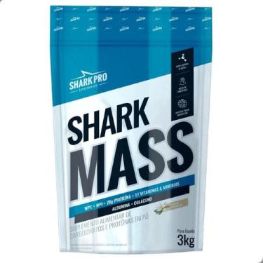 Imagem de Shark Mass Hiper Massa Hipercalorico Albumina 3Kg Shark Pro, Baunilha