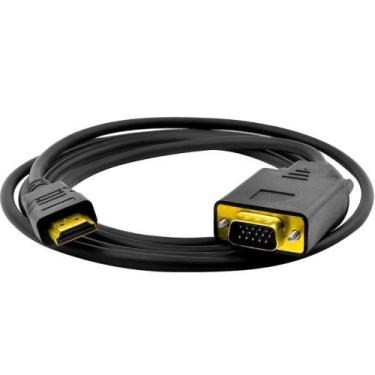 Imagem de Cabo conversor HDMI para VGA 1080p macho para VGA macho - PONTO DO NER
