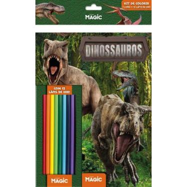 Imagem de Livro - Dinossauros - Livro de colorir