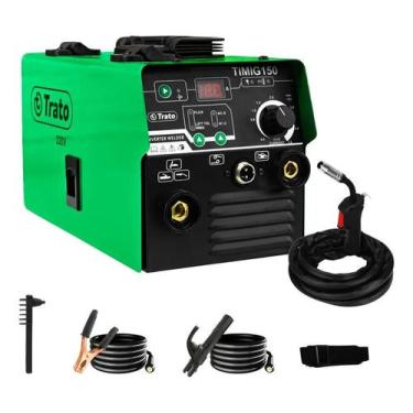 Imagem de Máquina Solda Inversora Mig Timig150 Sem Gás Trato com rolo, 220V