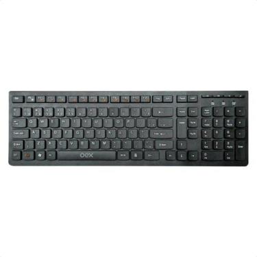 Imagem de Teclado Multimídia com Fio Flat Oex TC300 Teclas Redondas, Preto