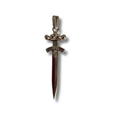 Imagem de Pingente Punhal 6 cm Metal Niquelado - Lua Mística
