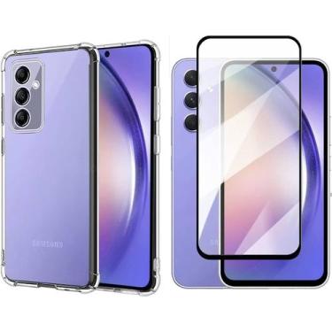 Imagem de Kit Capinha Anti Choque + Película de Vidro 3D Para Samsung Galaxy A54