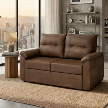 Imagem de Sofá Cama 2 Lugares casal 1,60 mts Artplas Tiffany Matrix, SINTETICO F