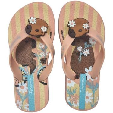 Imagem de Chinelo Dedo Infantil Menina Casual Dia a Dia Passeio Escola Praia Cap