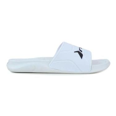 Imagem de Chinelo Masculino Rider Smash Slide Anatômico Macio, 37/38, Branco