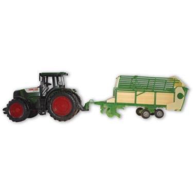 Imagem de Trator de Brinquedo Com Implementos Flexão Modelo:Carretinha - JJT