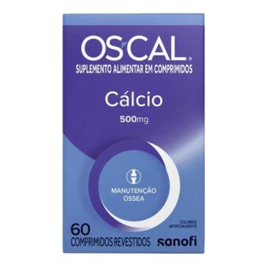 Imagem de OsCal Cálcio 500mg 60 comprimidos revestidos - safoni