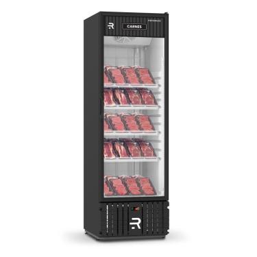 Imagem de Visa Cooler para Carne Embalada Expositor Vertical Refrimate VCCA570PVPB 570L 1 Porta Vidro Duplo 220V