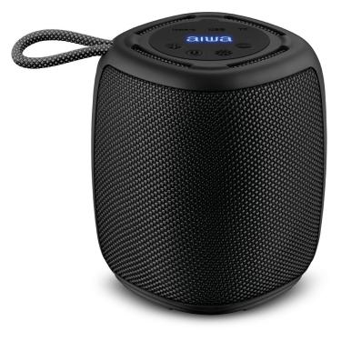 Imagem de Caixa de Som Portátil Aiwa AWS-SP-03-B 15W Estéreo Via TWS Bluetooth 5.3 USB Cartão de Memória Preto