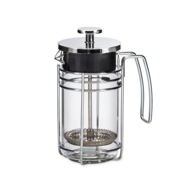 Imagem de Cafeteira Francesa em Vidro e Aço Inox 350ML Prensa Manual para Café Prata Oxford