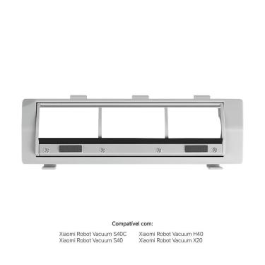 Imagem de Tampa Protetora da Escova Central Xiaomi para Robô Aspirador de Pó Inteligente S40C S40 H40 X20 Branco