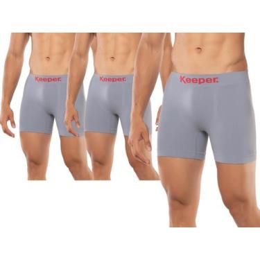 Imagem de Kit 3 Cuecas boxer sem costura poliamida anti assadura escolha as core