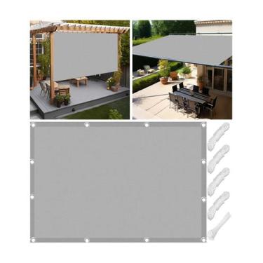 Imagem de Tela de Sombreamento Outdoor Woace 6 x 7 m Impermeável Cinza