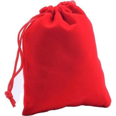 Imagem de Saco de Veludo 8x10 com 10 Unidades Mc-0802 Vermelho - SOLUÇÃO EMBALAG