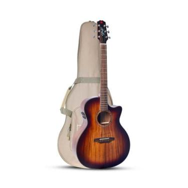 Imagem de Violão seizi supreme ryu mirai cutaway eletroacústico koa burst