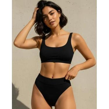 Imagem de Biquíni Calcinha Praia Feminina Cintura Larga Piscina Verão - PINK LOU