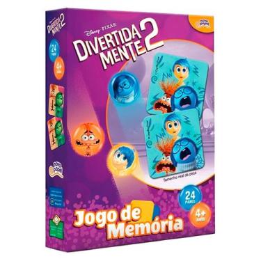 Imagem de Jogo Da Memória da Disney Pixar Montessori Divertida Mente 2 Presente 